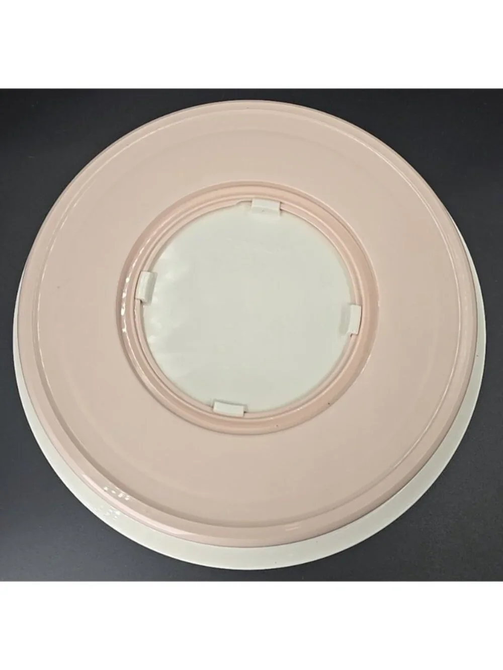 Tupperware Vintage Impression Tabletop Serving Set Lazy Susan Shakers Pink USA